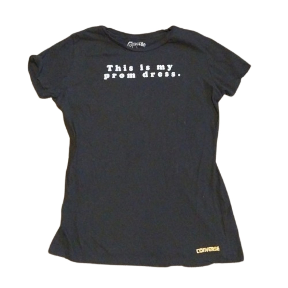 Converse This Is My Prom Dress T-shirt Tee Cute Y2k Black
